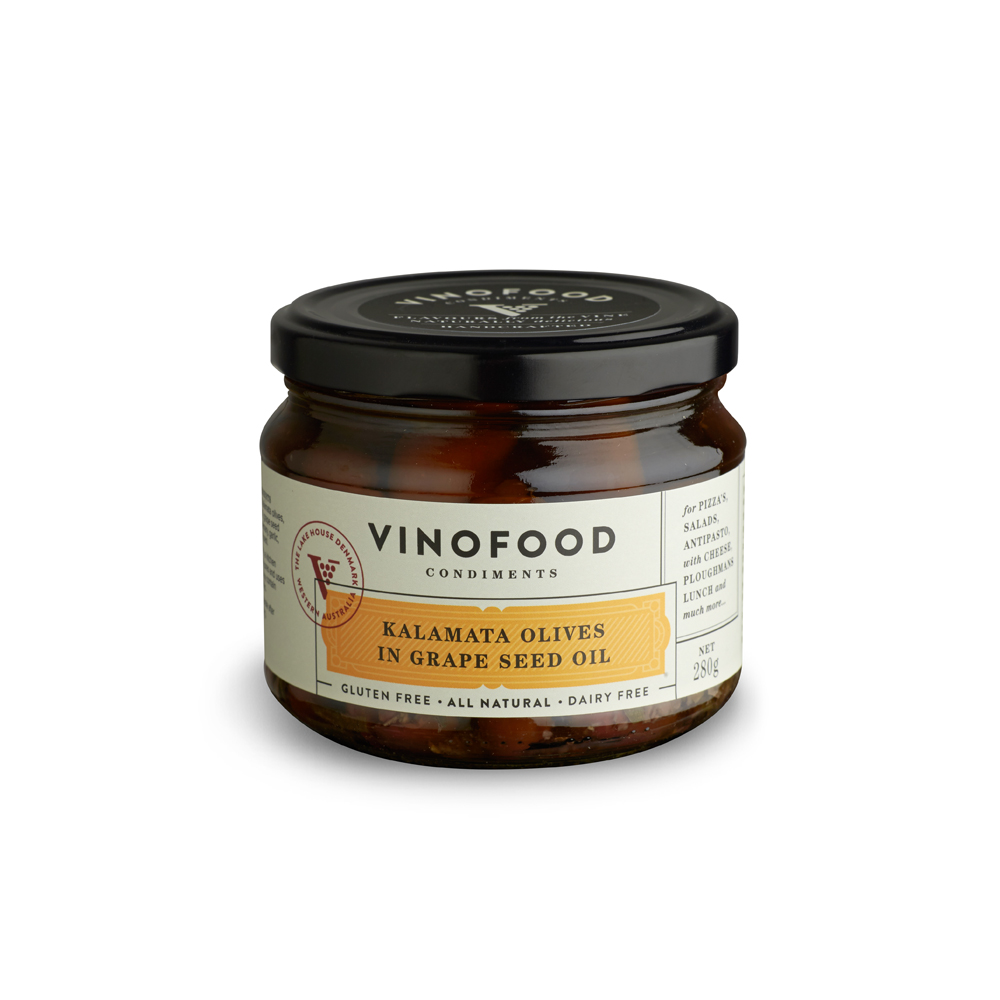 Kalamata Olives in Grape Seed Oil (280g)