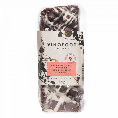 Vinofood Dark Chocolate, Ginger & Red Wine Jelly Rocky Road